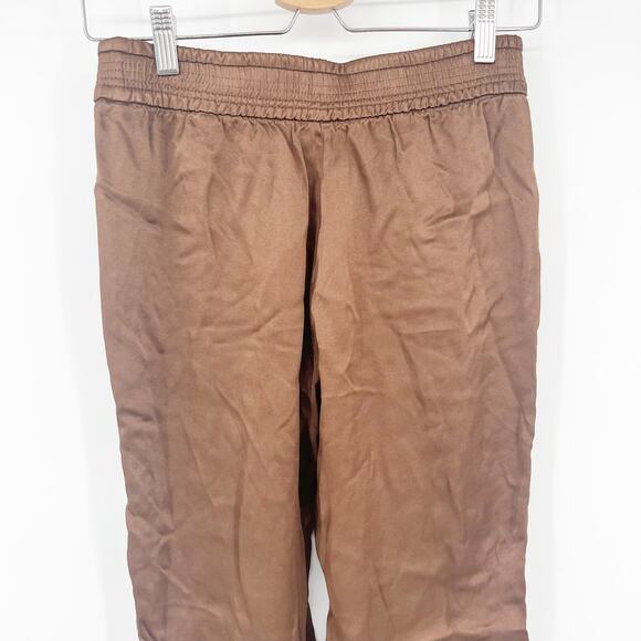 Zara Womens Satin Slinky Pull On High Rise Elastic Waist Jogger Pants Size S - Picture 6 of 7